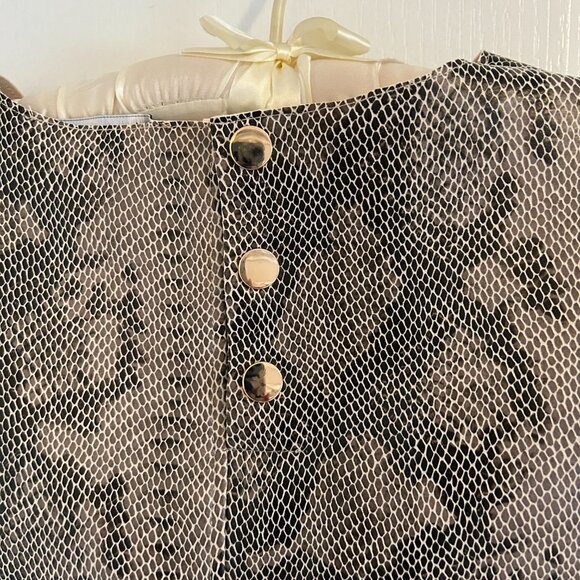 ZARA Faux Leather Snakeskin Vest – Size S - Picture 2 of 4